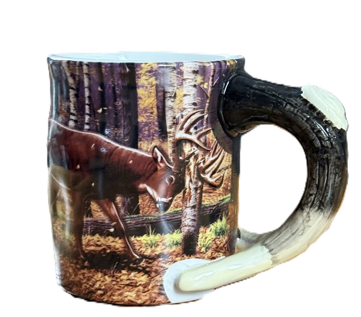 Ceramic Mug 3D 15oz-Deer Scene