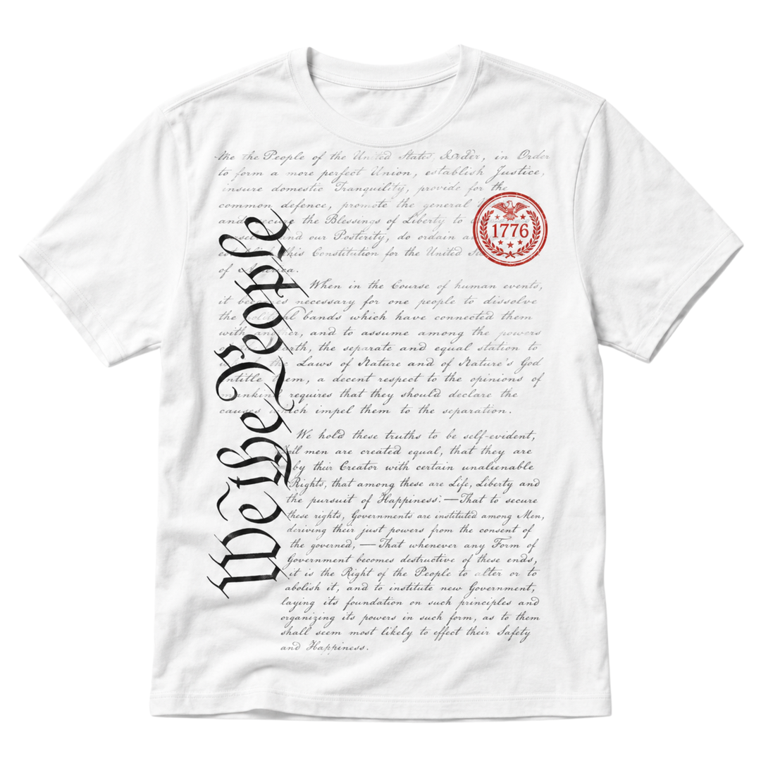 T-Shirt - Patriotic - We The People Script