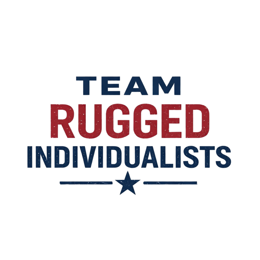T-Shirt - Team Rugged Individualist Statement Print Tee