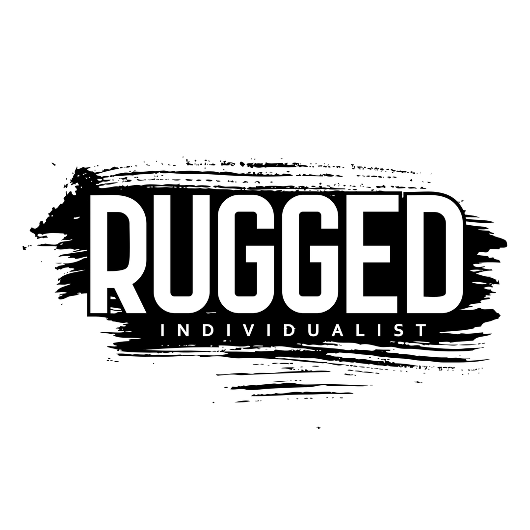 T-Shirt - Rugged Individualist Essential Tee – White with Black Print