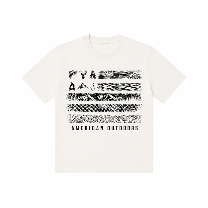 T-Shirt - Patriotic - Nature USA Flag